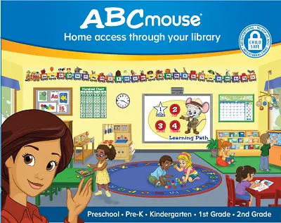 Check out ABCmouse from home with your library card.